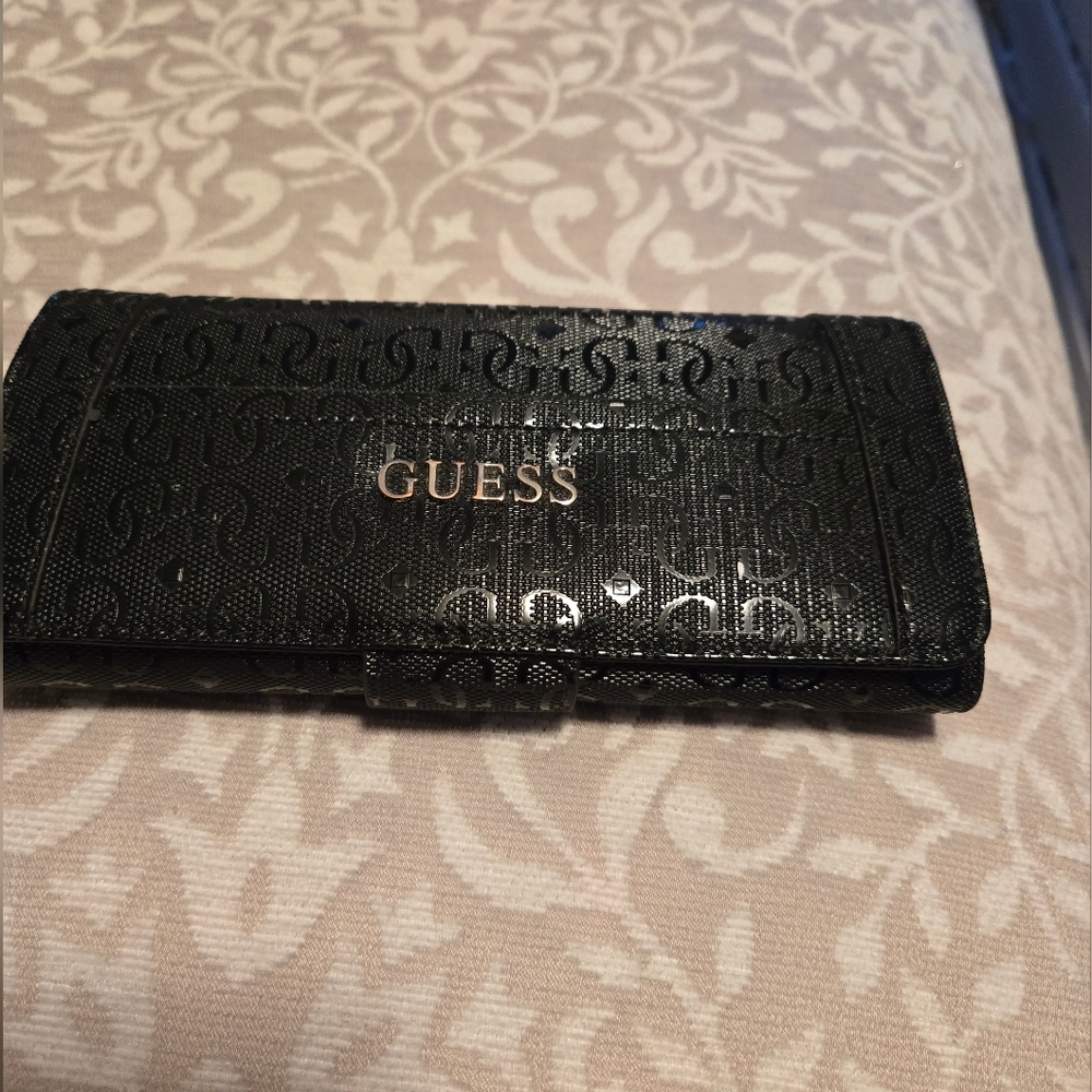 Guess Embossed Black Wallet